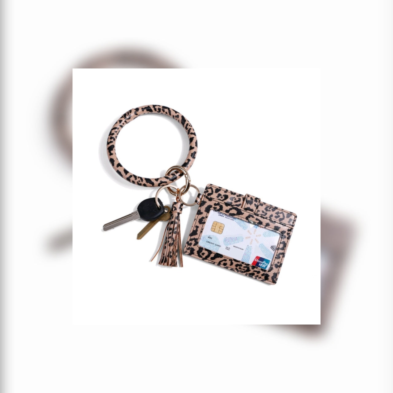 Wristlet wallet keychain