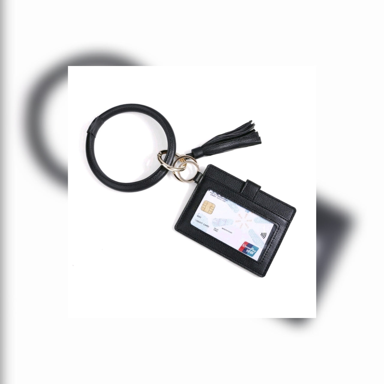 Wristlet wallet keychain
