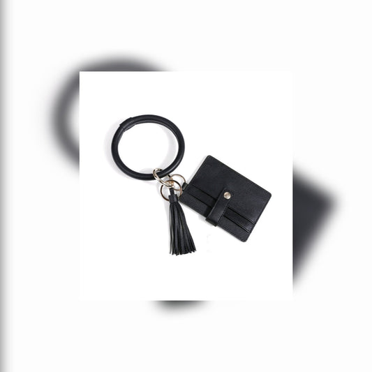 Wristlet wallet keychain